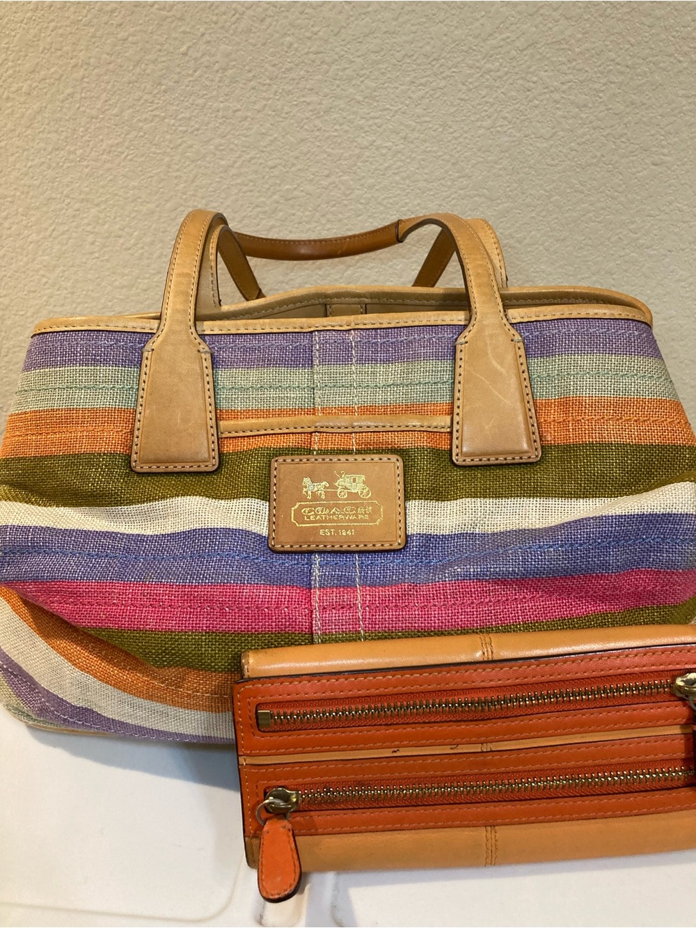 Coach Hampton Archive 10th Anniversary Tote with wallet (vintage)